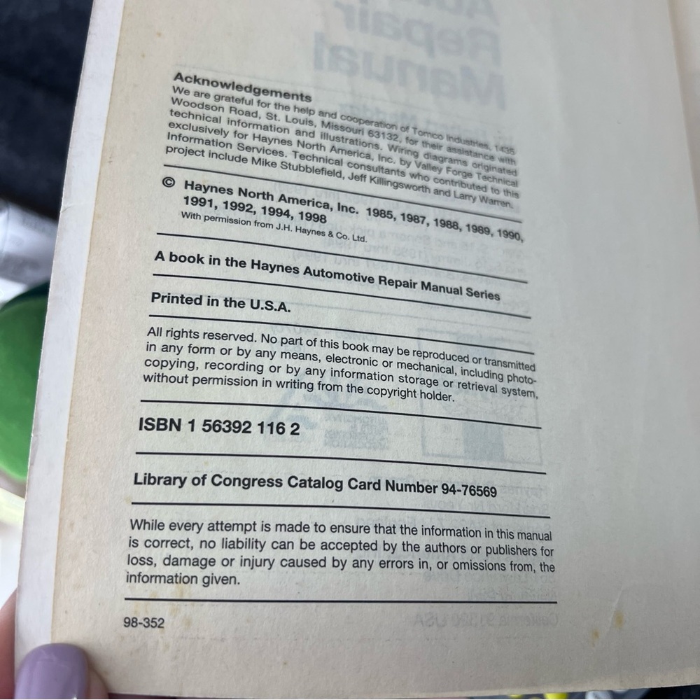 Haynes Repair Manual #24070 Chevrolet & GMC 1982-1993 S10 & S15 Pickups Blazer - Picture 4 of 6